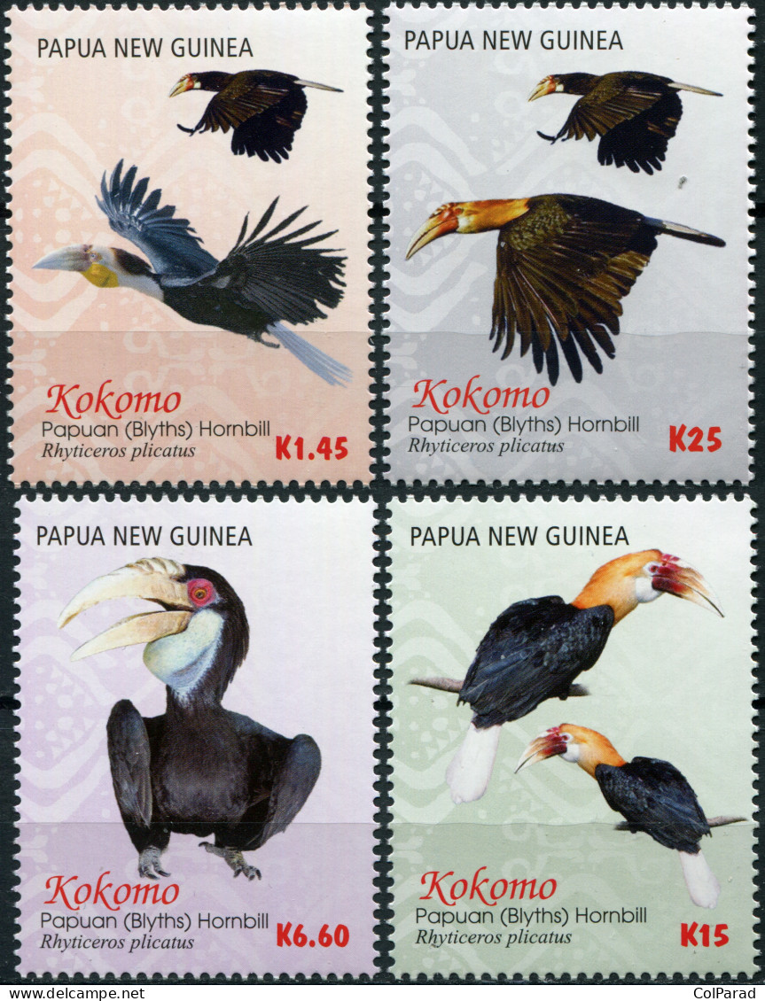 PAPUA NEW GUINEA - 2016 - SET OF 4 STAMPS MNH ** - Kokomo - Papuan Hornbill - Papua New Guinea