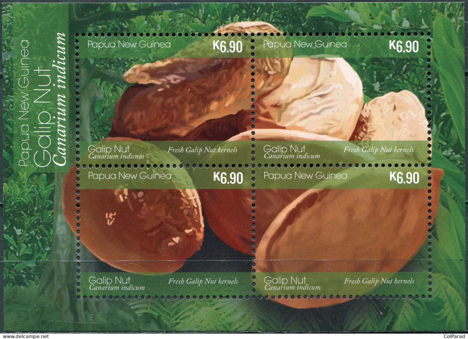 PAPUA NEW GUINEA - 2019 - SOUVENIR SHEET MNH ** - Fresh Galip Nut Kernels - Papua New Guinea