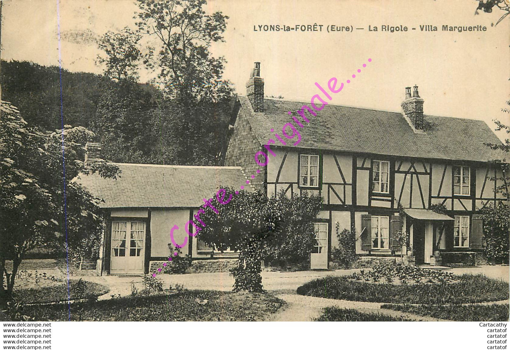 27.  LYONS LA FORET .  La Rigole . Villa Marguerite . - Lyons-la-Forêt