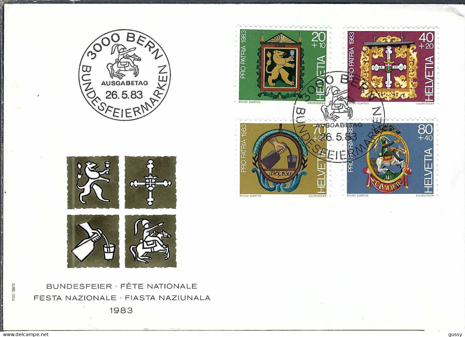 SUISSE Ca.1983: FDC - FDC