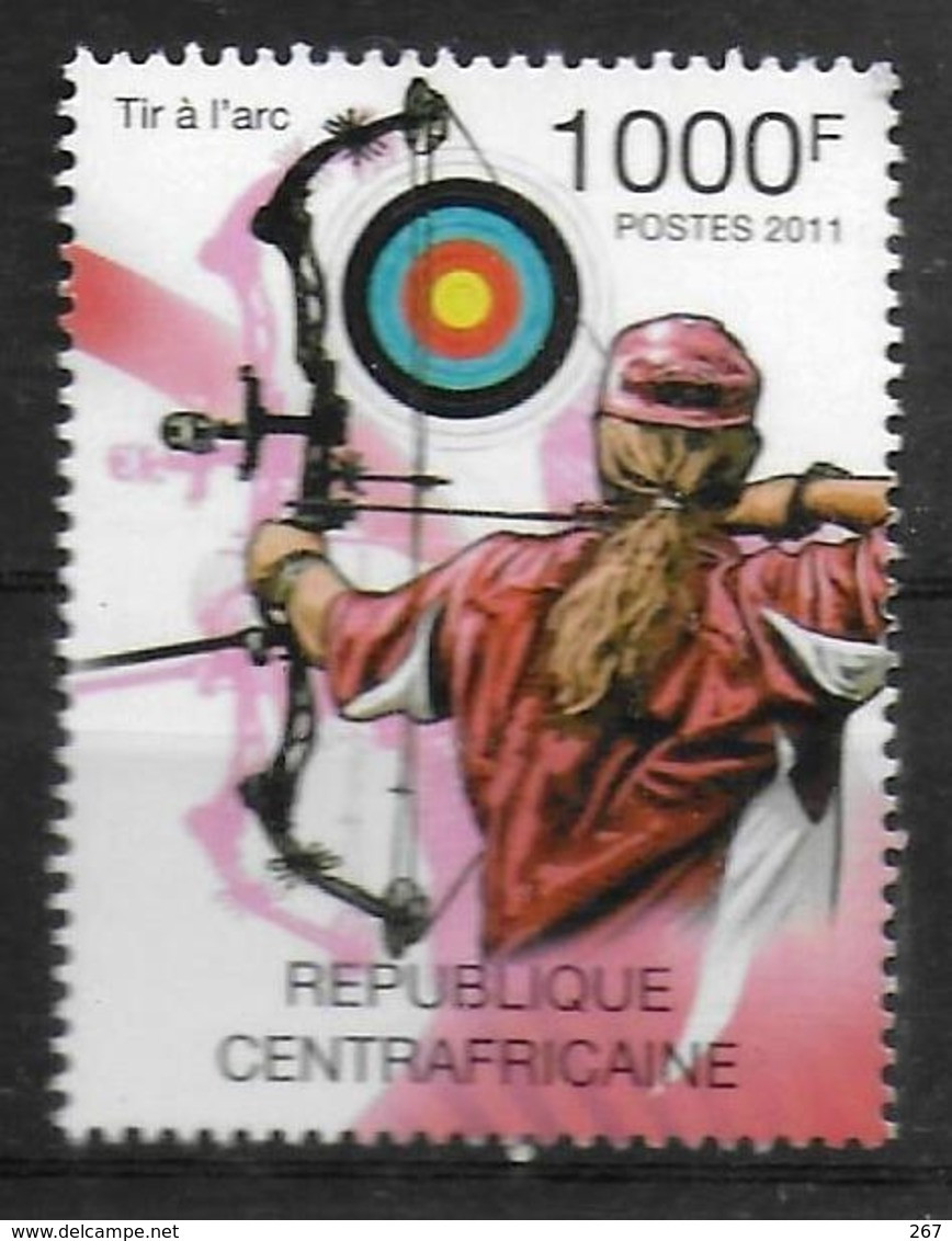 CENTRAFRIQUE  N° 2085  * *  Jo 2012  Tir A L Arc - Bogenschiessen