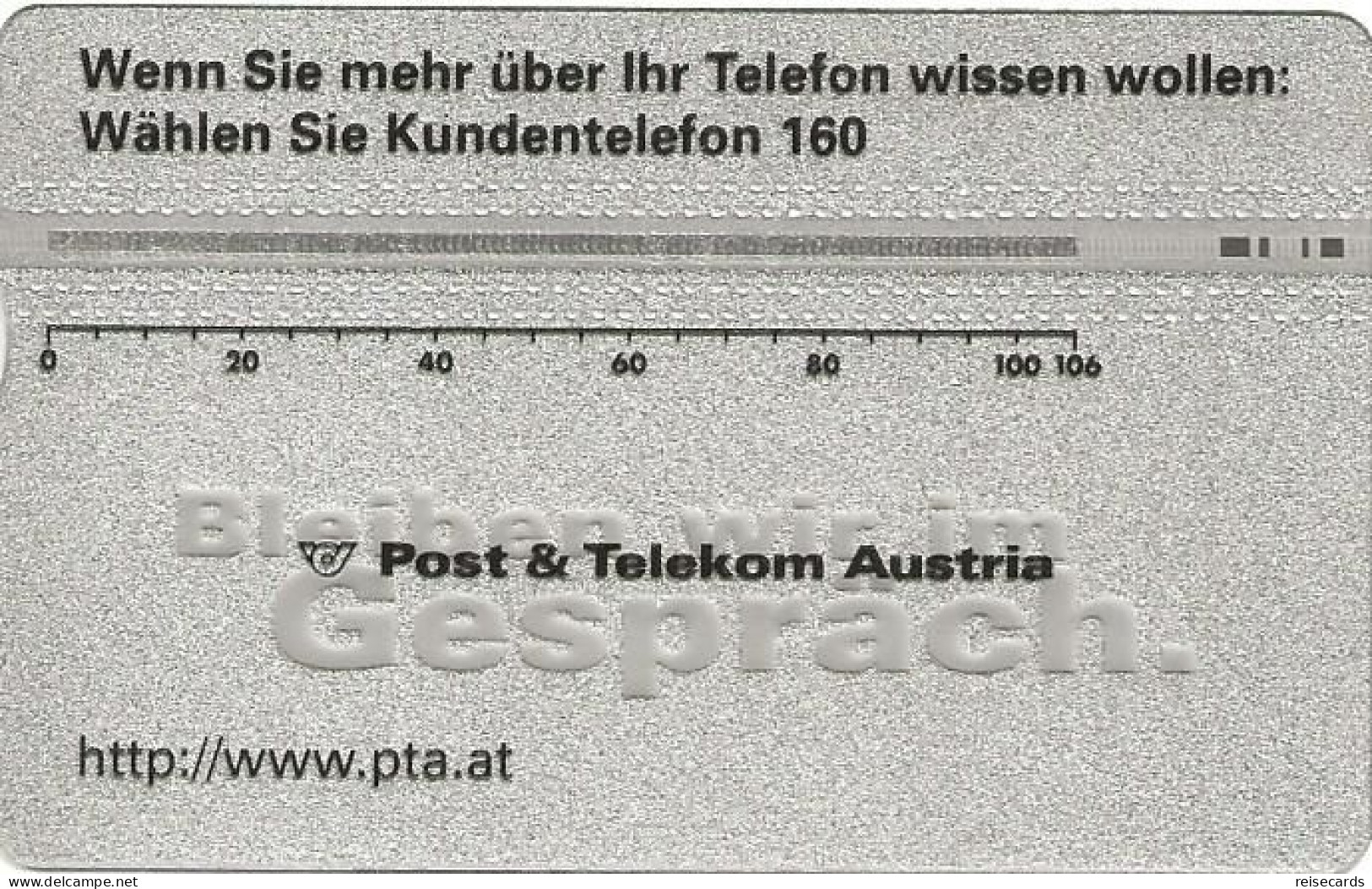 Austria: Telekom - 1998 - 801A Service 160 - Autriche