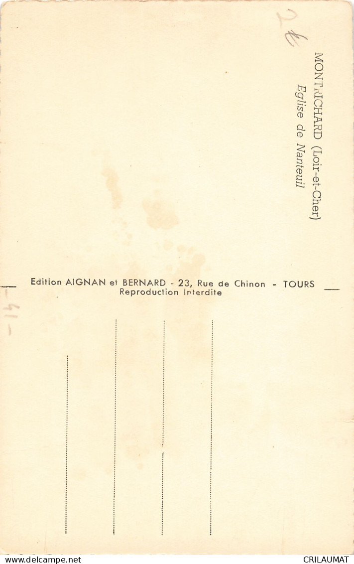 41-MONTRICHARD-N°T5270-B/0119 - Montrichard