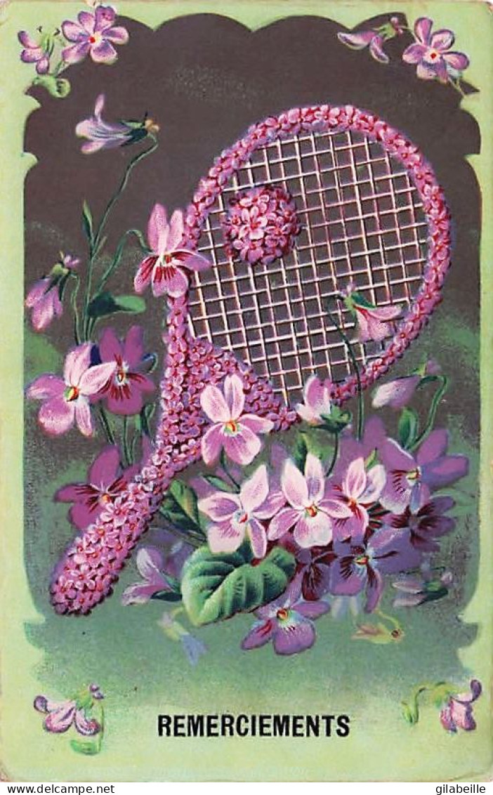 TENNIS - Remerciements - 1909 - Other & Unclassified