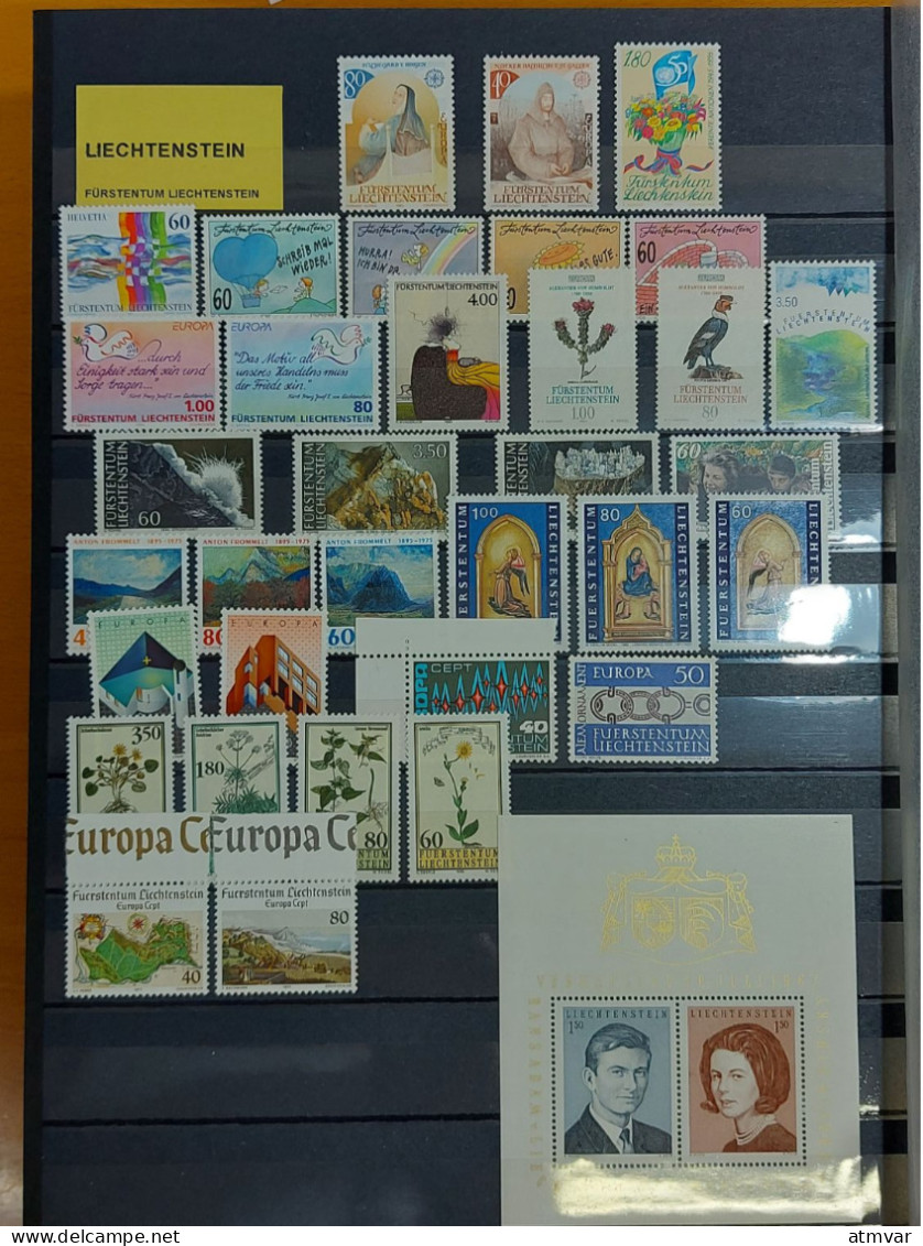 LIECHTENSTEIN (60s-90s) Collection Mint Sets / Series Neufs / Colección Series Nuevas - Lotes/Colecciones