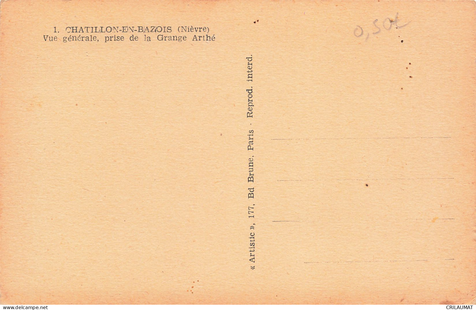 58-CHATILLON EN BAZOIS-N°T5276-H/0173 - Chatillon En Bazois