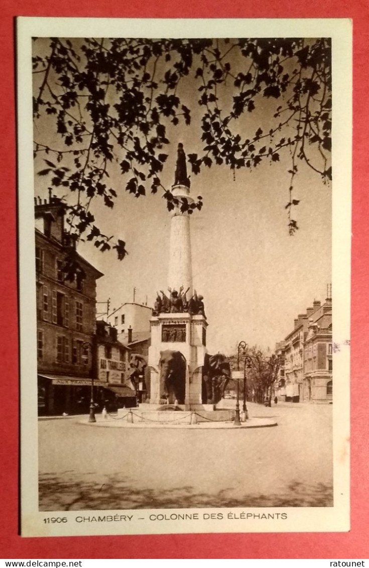 73 - SAVOIE - CHAMBERY  - CPA 11906  - Colonne Des Eléphants -  éd  BRAUN - Chambery