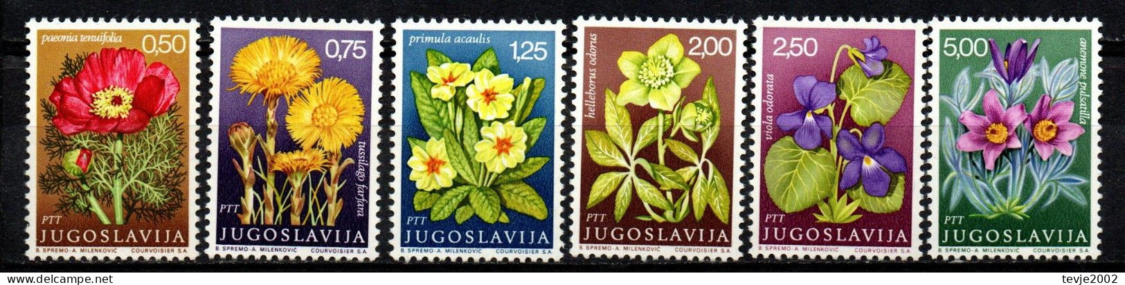 Jugoslawien 1969 - Mi.Nr. 1330 - 1335 - Postfrisch MNH - Blumen Flowers - Other & Unclassified