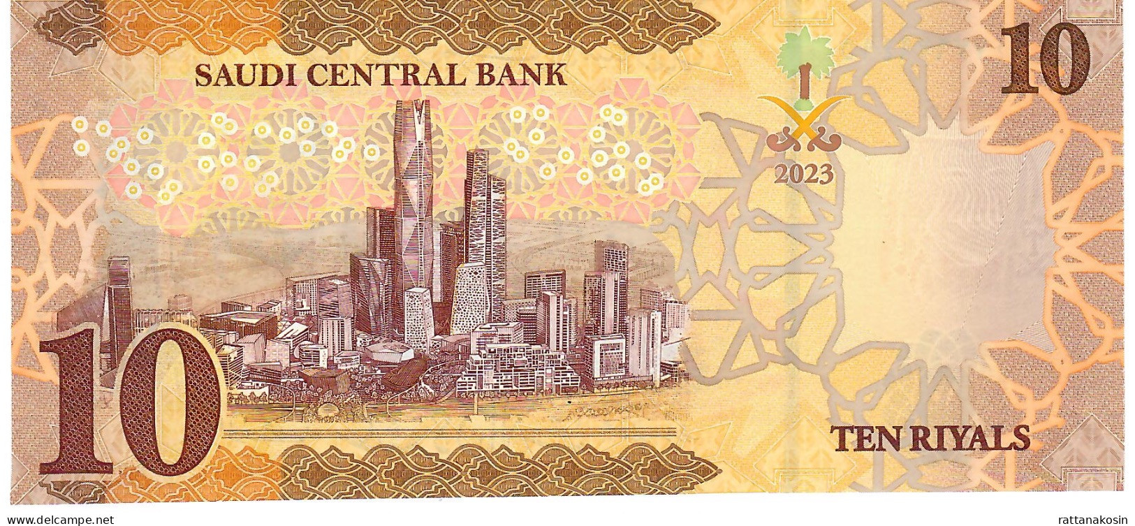 SAUDI ARABIA NLP (=B203) 10 RIYALS 2023  Prefix A     New Type  UNC. - Saudi-Arabien