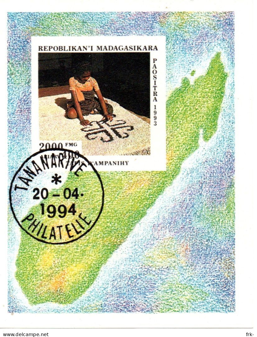 Repoblikan Madagasikara Foglietto 1994 - Madagascar (1960-...)