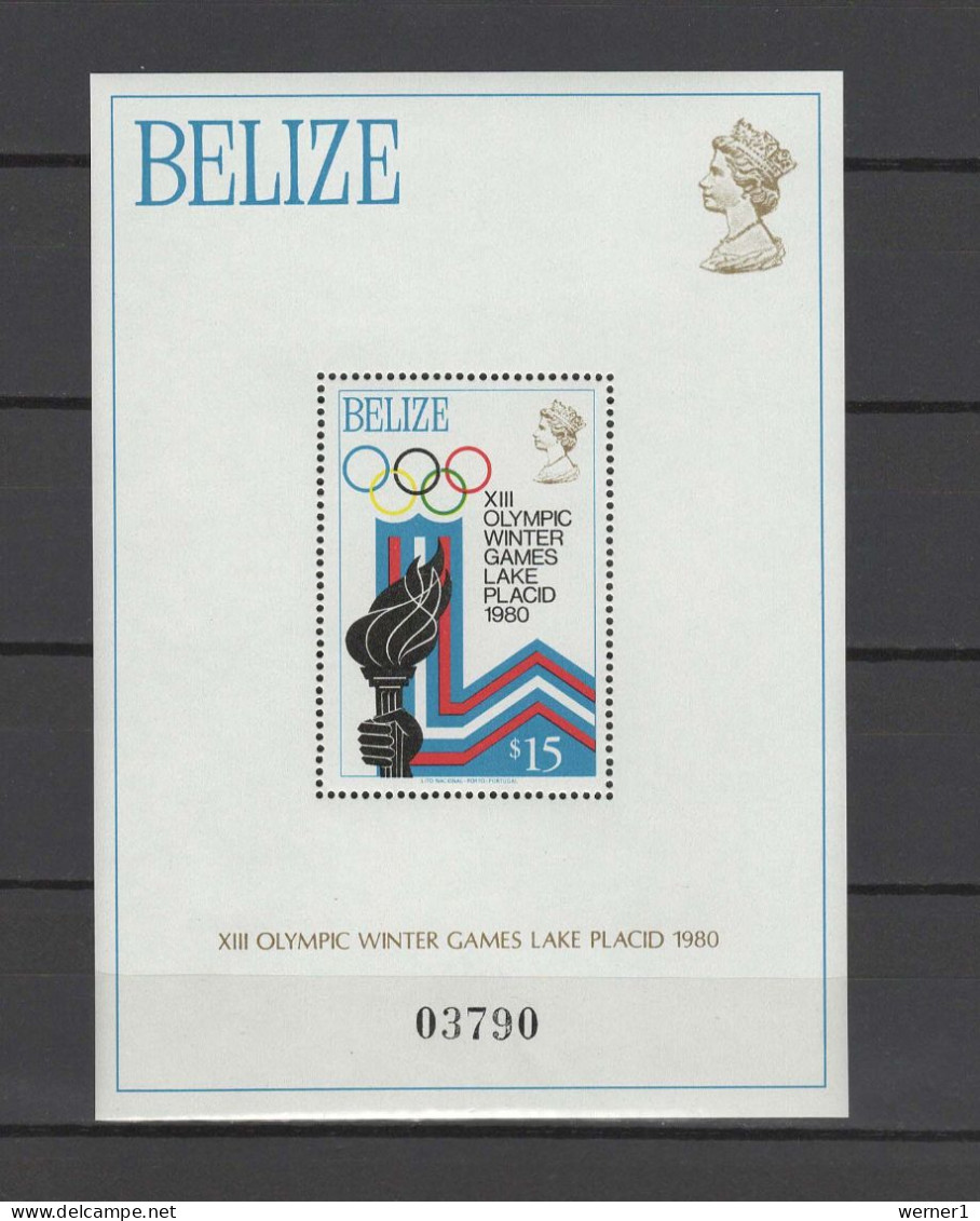 Belize 1979 Olympic Games Lake Placid S/s MNH - Winter 1980: Lake Placid