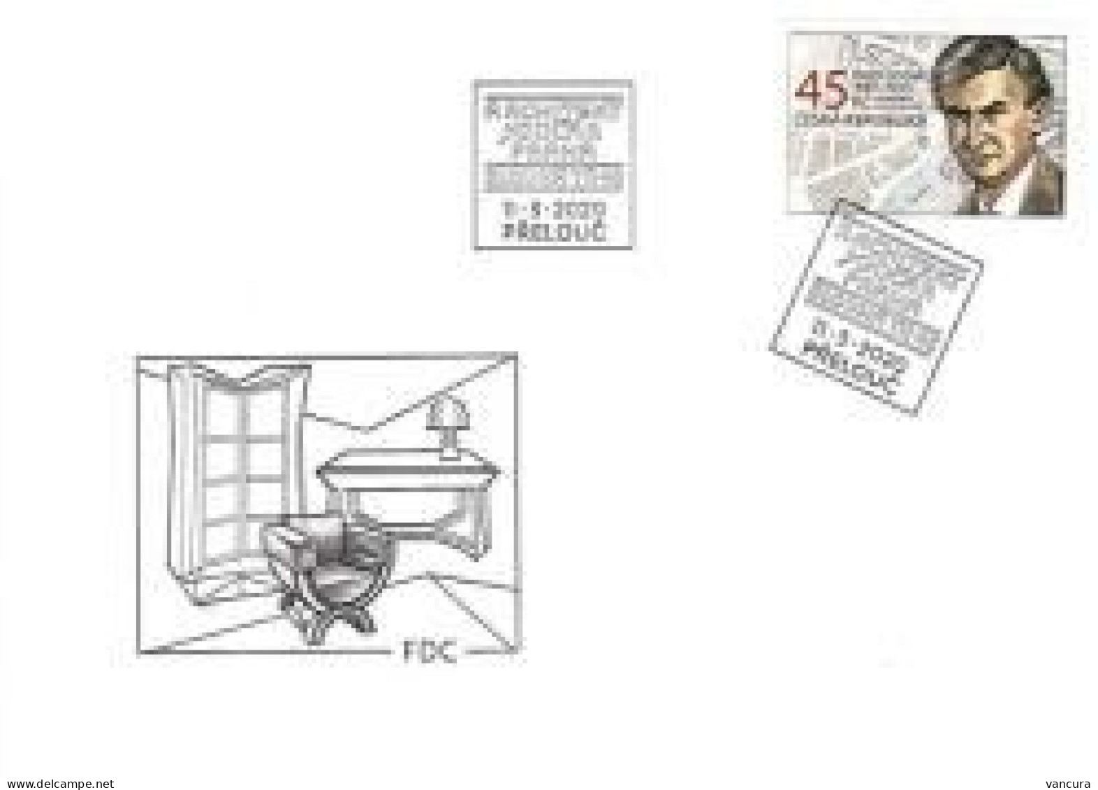 FDC 1065 - 6 Czech Republic J. Gocar, Architect 2020 - FDC