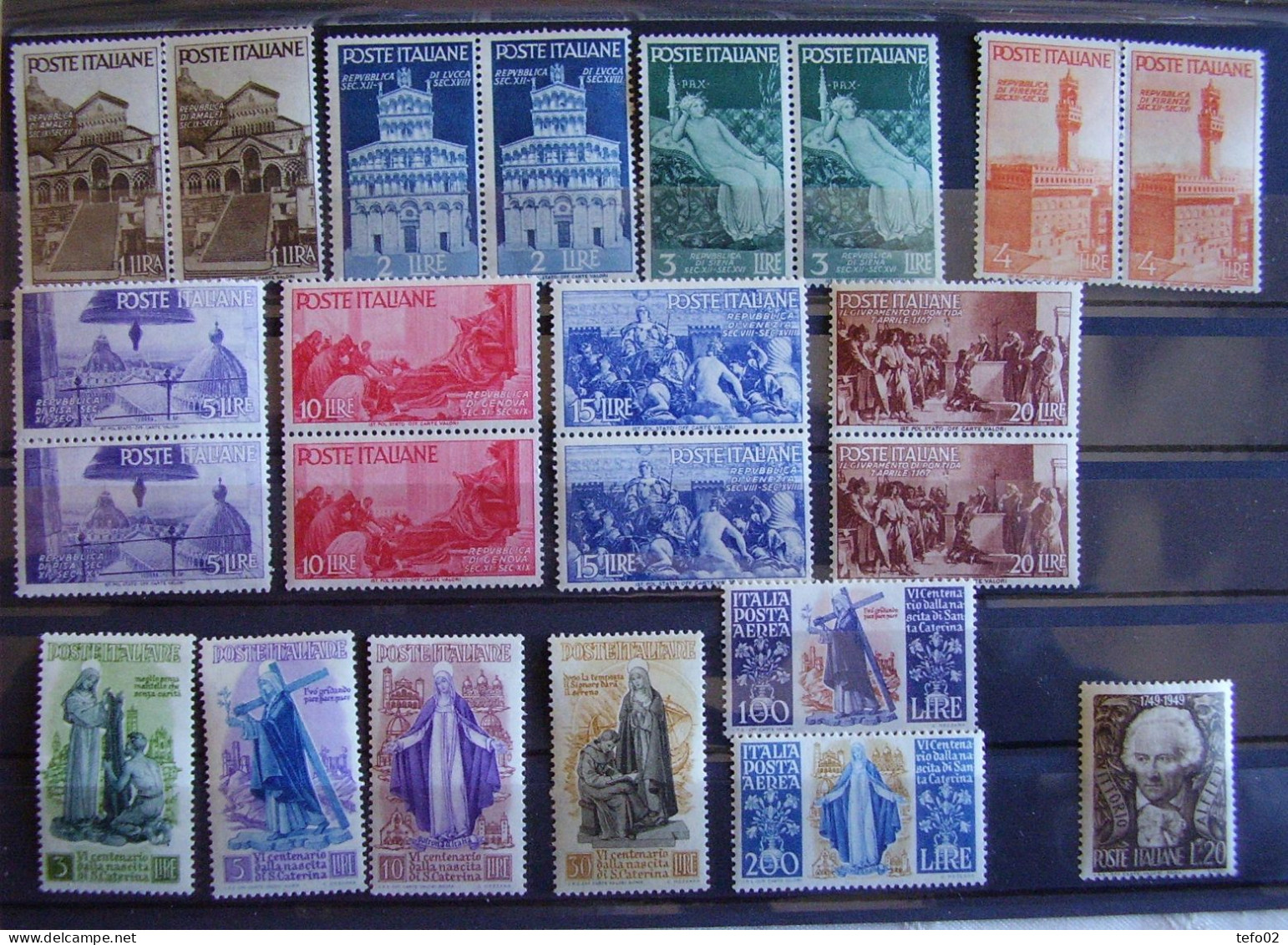 Italia Repubblica. Buon Insieme MNH Del Periodo Ruota Alata - 1946-60: Mint/hinged