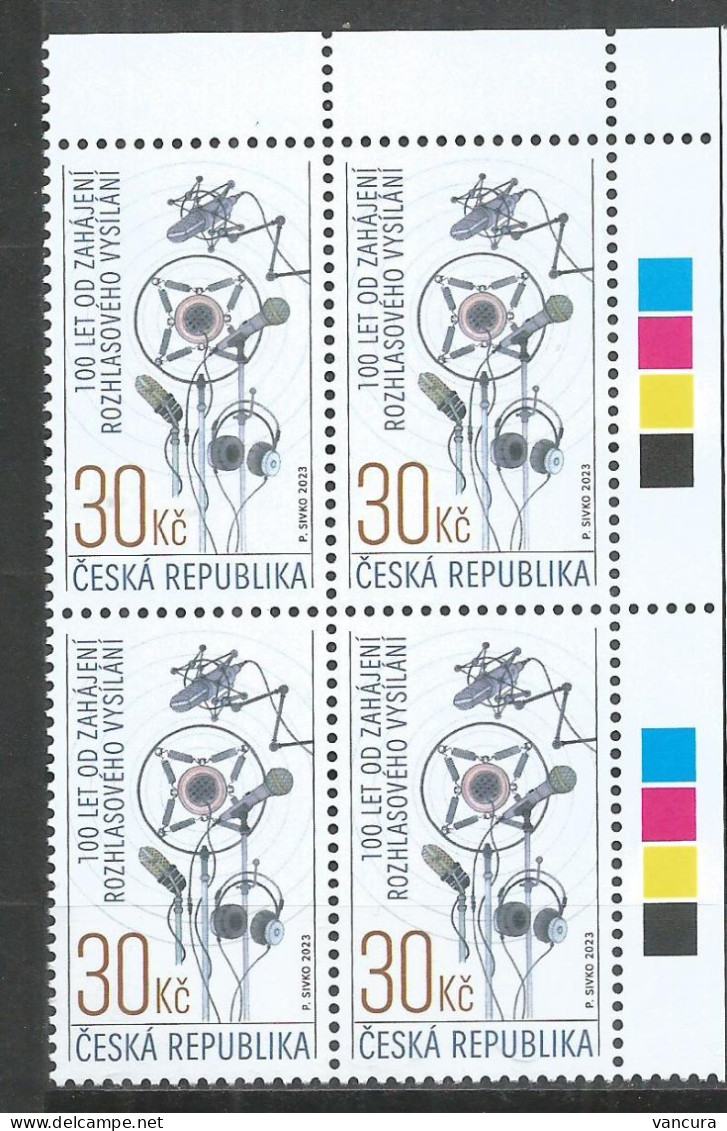 ** 1203 Czech Republic Centenary Of The Radio Broadcast 2023 - Unused Stamps