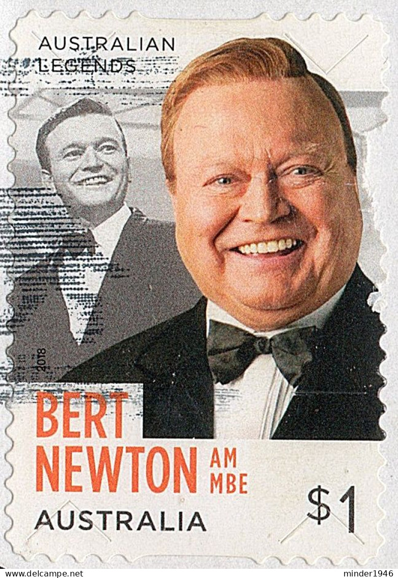 AUSTRALIA 2018 $1 Multicoloured, Legends Of TV Entertainment-Bert Newton Die-Cut Self Adhesive Used - Usati