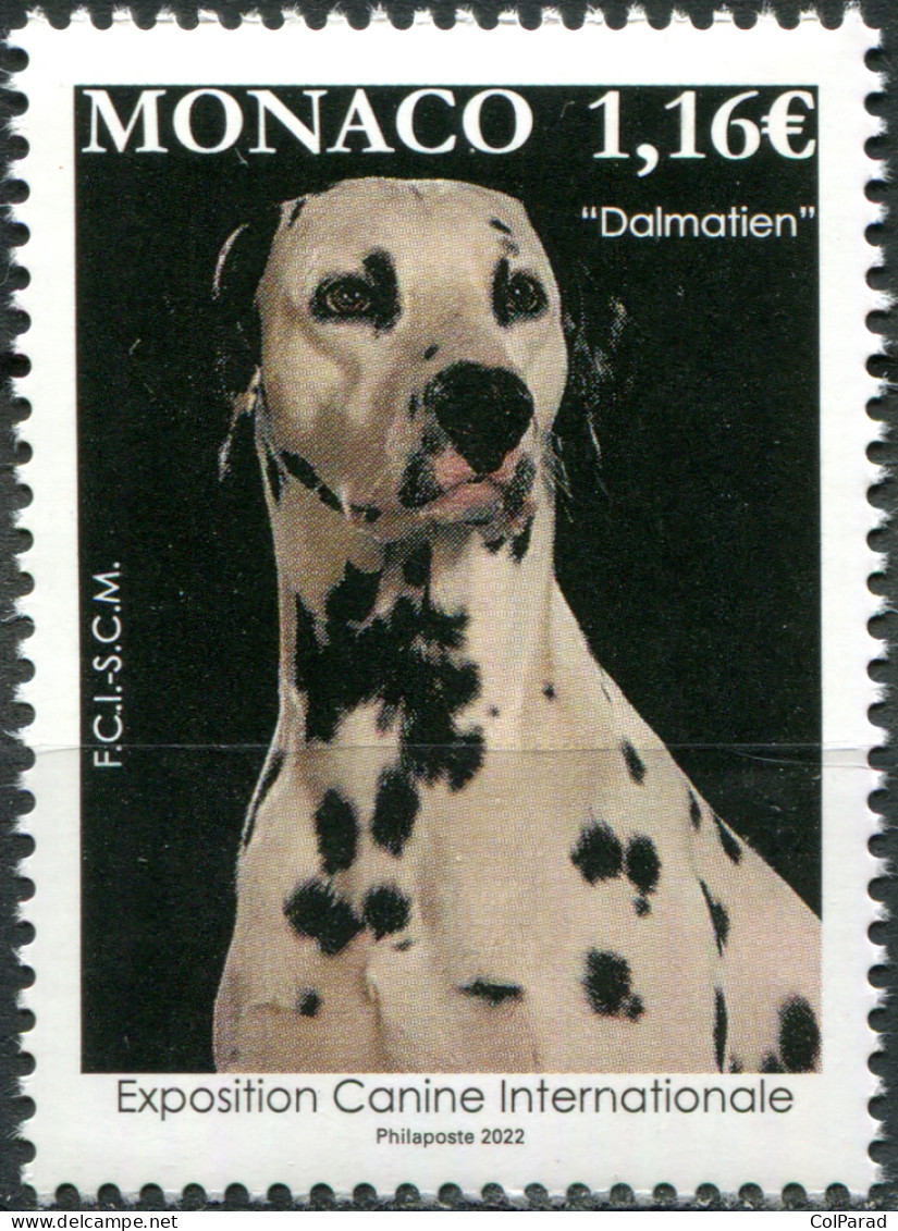 MONACO - 2022 - STAMP MNH ** - International Dog Show - Unused Stamps