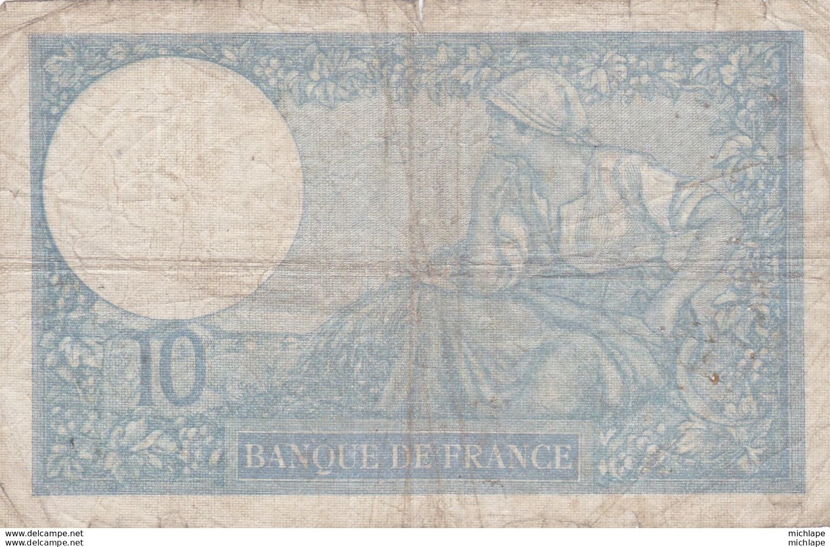 Billet De  10 Francs  Minerve  1940 - 10 F 1916-1942 ''Minerve''