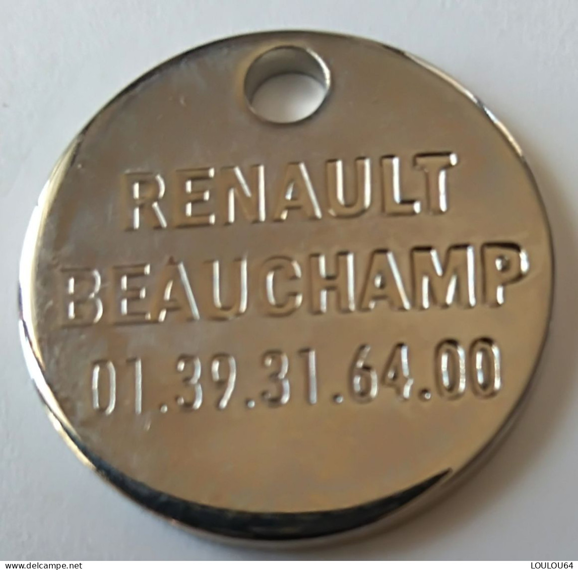 Jeton De Caddie - Automobiles - RENAULT - BEAUCHAMP - En Métal - Neuf - - Munten Van Winkelkarretjes