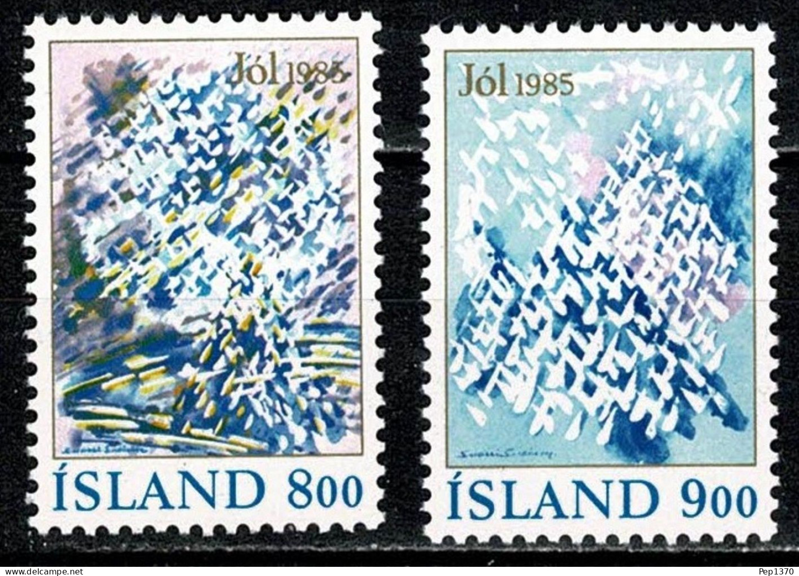 ISLANDIA 1985 - ICELAND - NOEL - NAVIDAD - YVERT 595/596** - Christmas