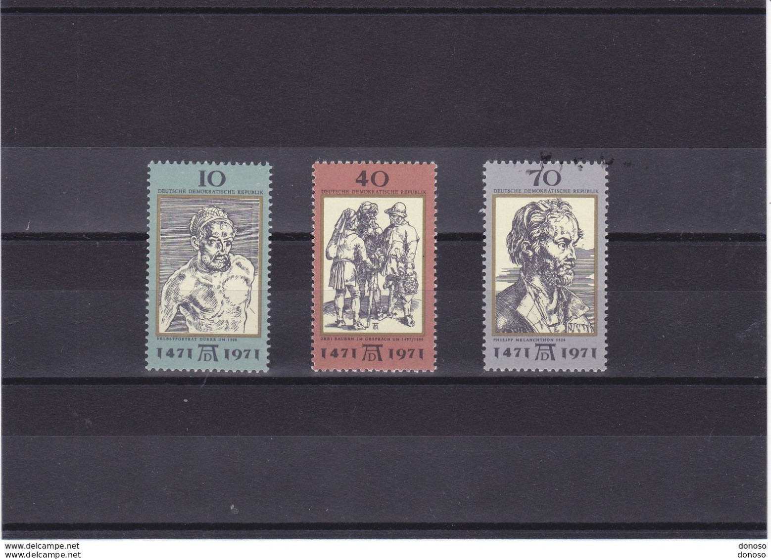 RDA 1971 Gravures De DÜRER Yvert 1362-1364, Michel 1672-1674 NEUF** MNH Cote 3,50 Euros - Unused Stamps