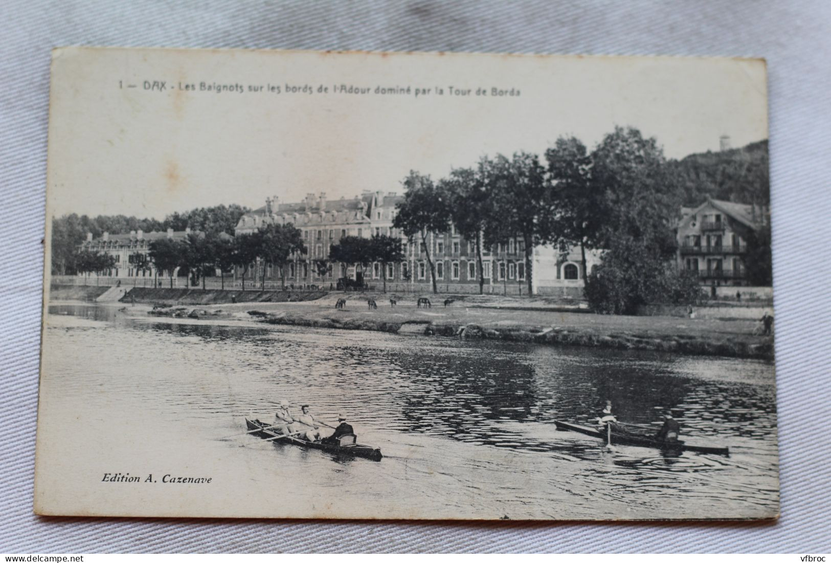 N685, Dax, Les Baignots Sur Les Bords De L'Adour Par La Tour De Borda, Landes 40 - Dax