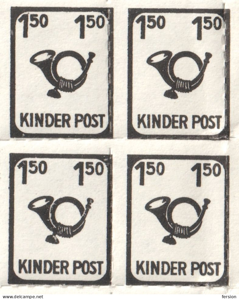 HORN - Children POST / KINDER Post - Piatnik LABEL VIGNETTE CINDERELLA - GERMANY AUSTRIA - 1.5 - MNH Sheet - Autres & Non Classés