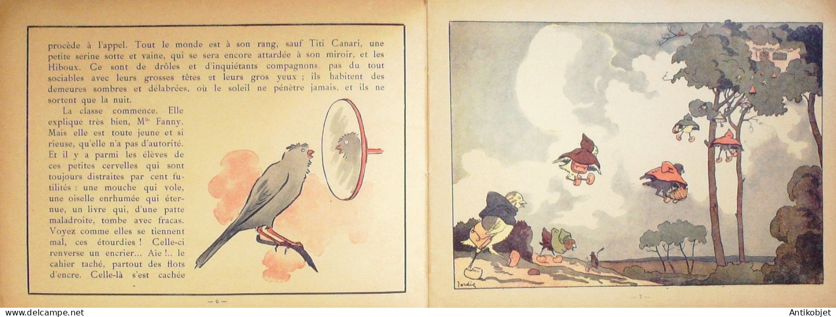 Jordic Le Pension Des Oiseaux édition Garnier Eo 1922 - Other & Unclassified