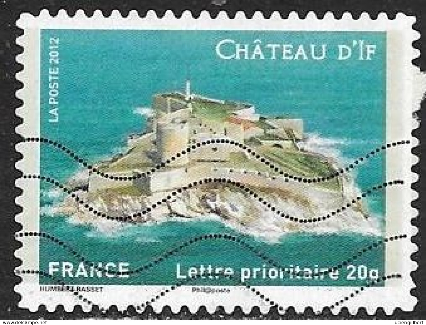 TIMBRE N°  722 -    - ADHESIF  -  CHATEAU D'IF     - OBLITERE  - 2012 - Usati