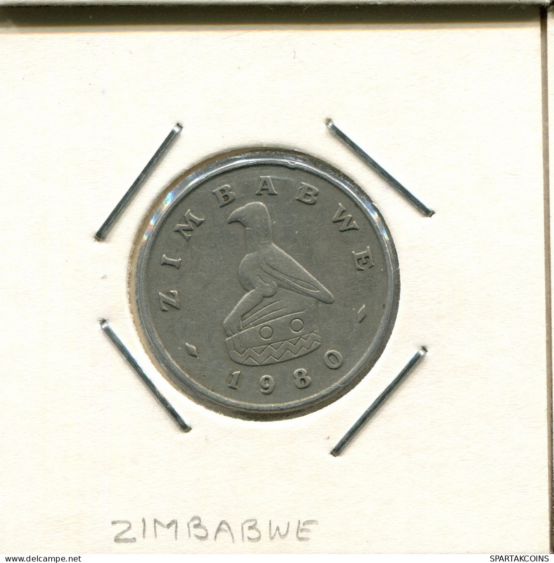 20 CENTS 1980 ZIMBABWE Pièce #AS039.F.A - Simbabwe