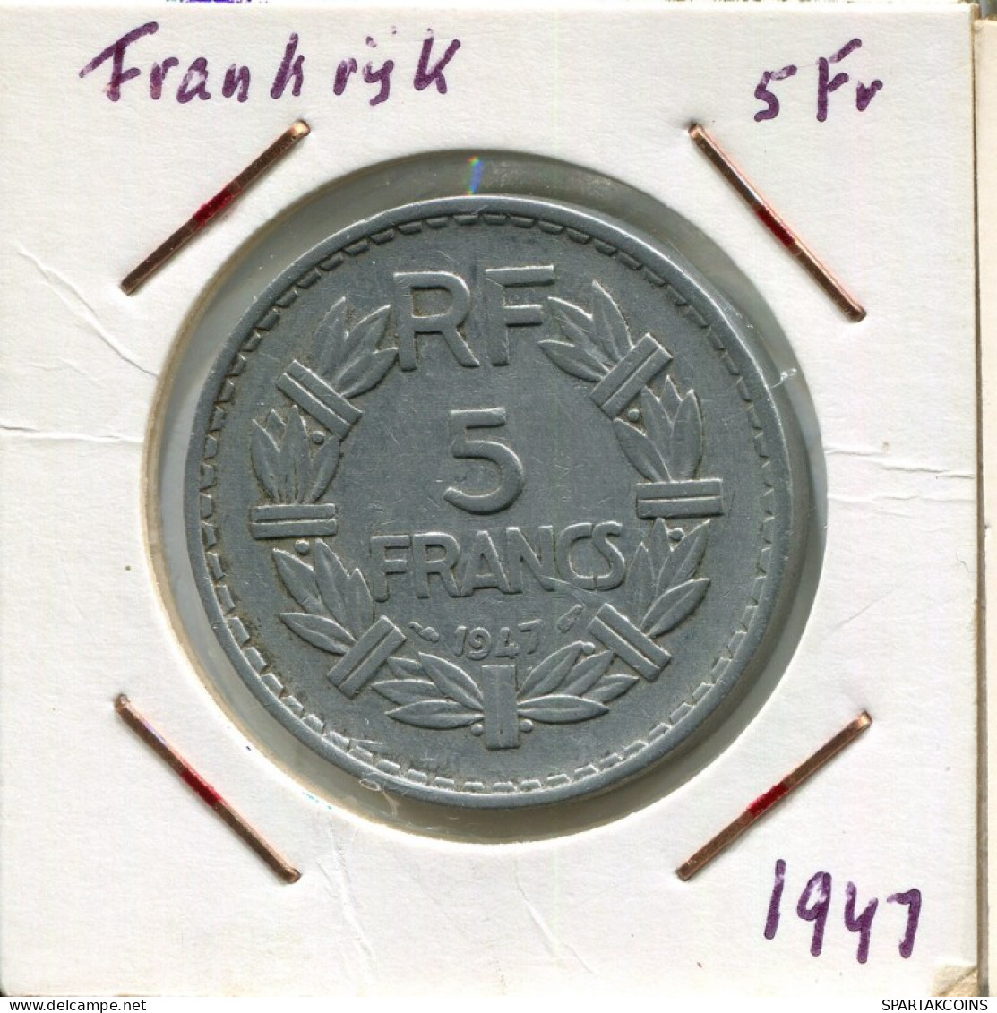 5 FRANCS 1947 FRANCE French Coin #AM625.U.A - 5 Francs