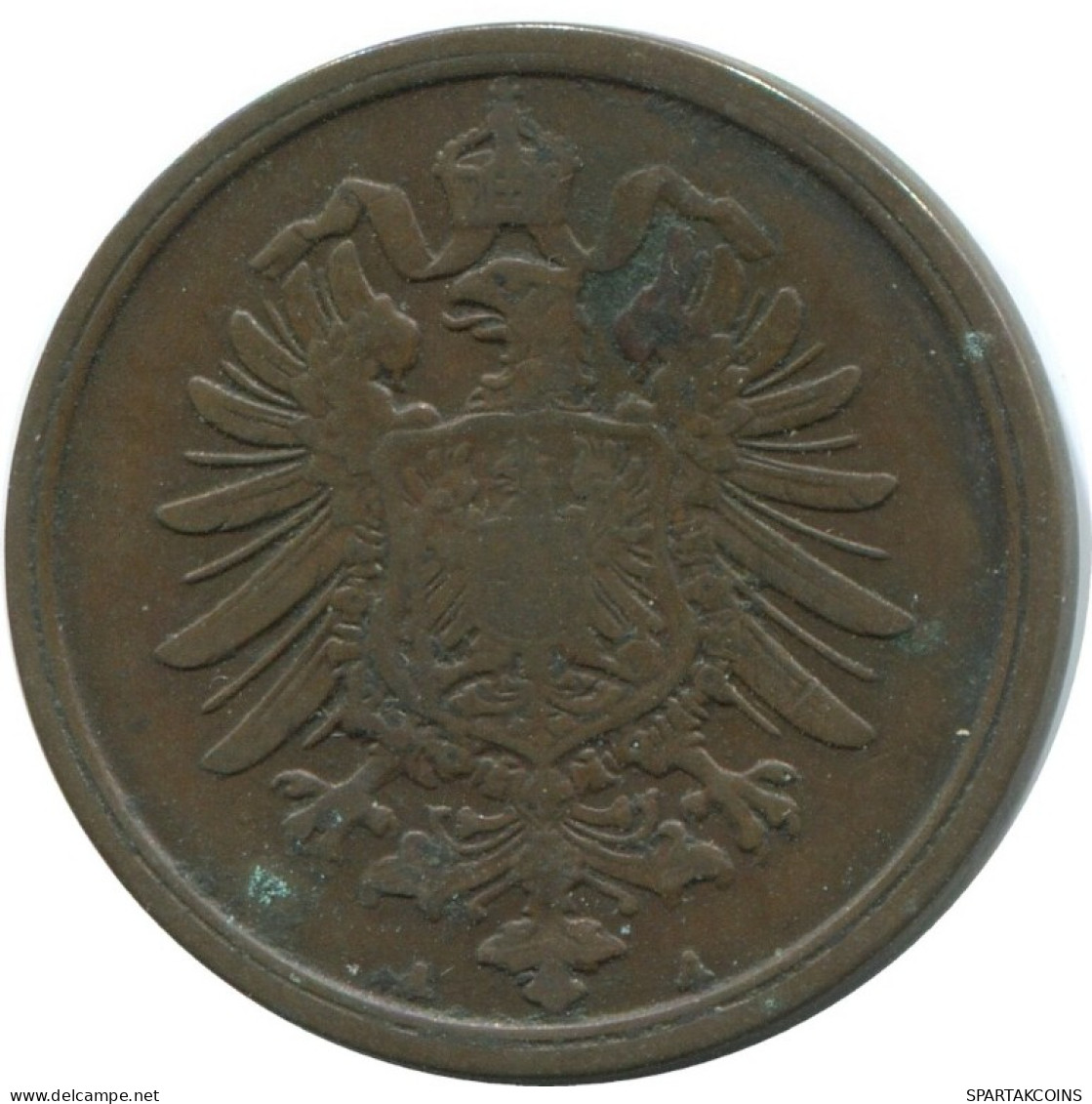 2 PFENNIG 1876 A ALLEMAGNE Pièce GERMANY #AE569.F.A - 2 Pfennig