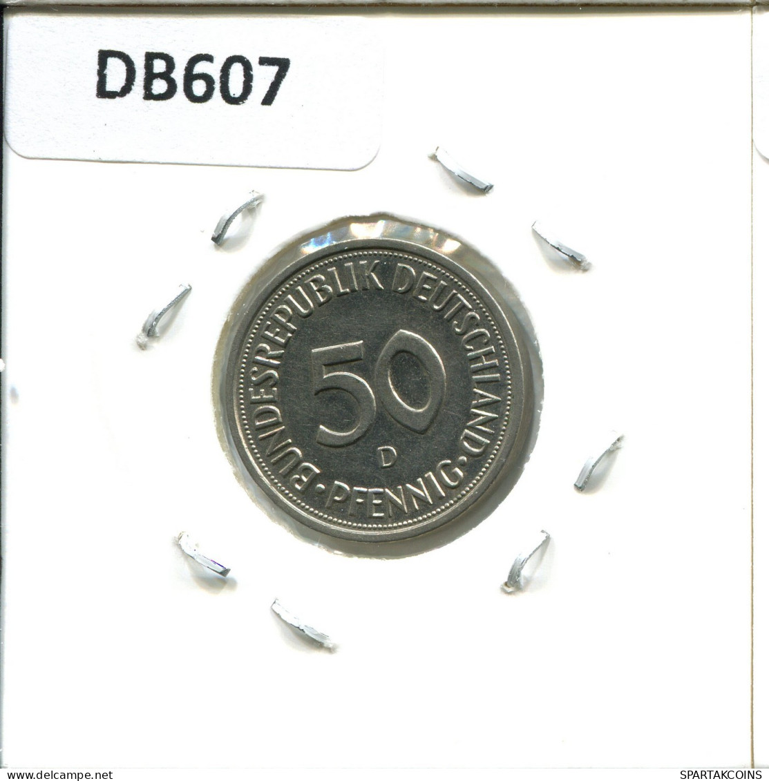50 PFENNIG 1983 D WEST & UNIFIED GERMANY Coin #DB607.U.A - 50 Pfennig