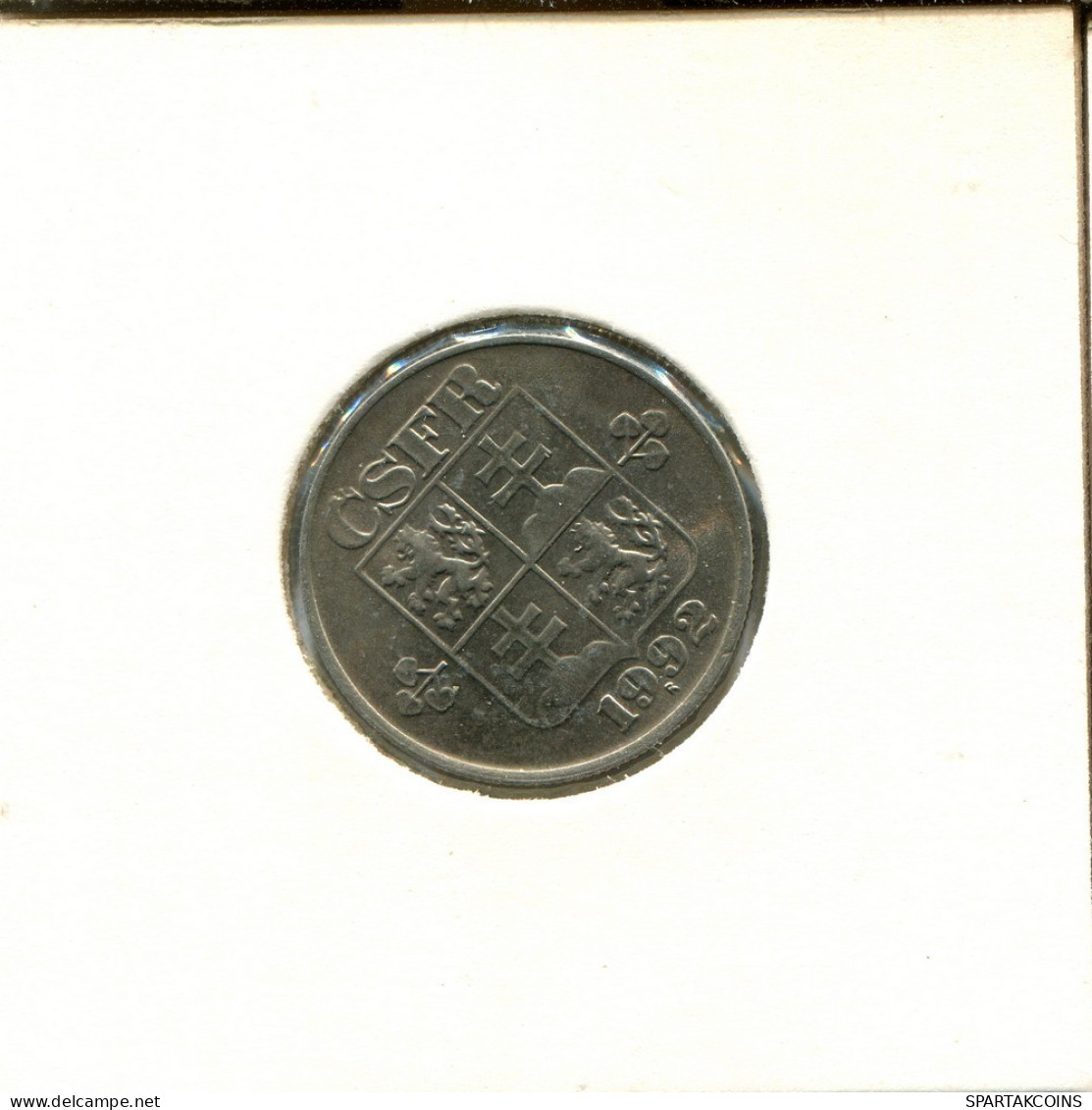 50 HALERU 1992 CHECOSLOVAQUIA CZECHOESLOVAQUIA SLOVAKIA Moneda #AT001.E.A - Tchécoslovaquie