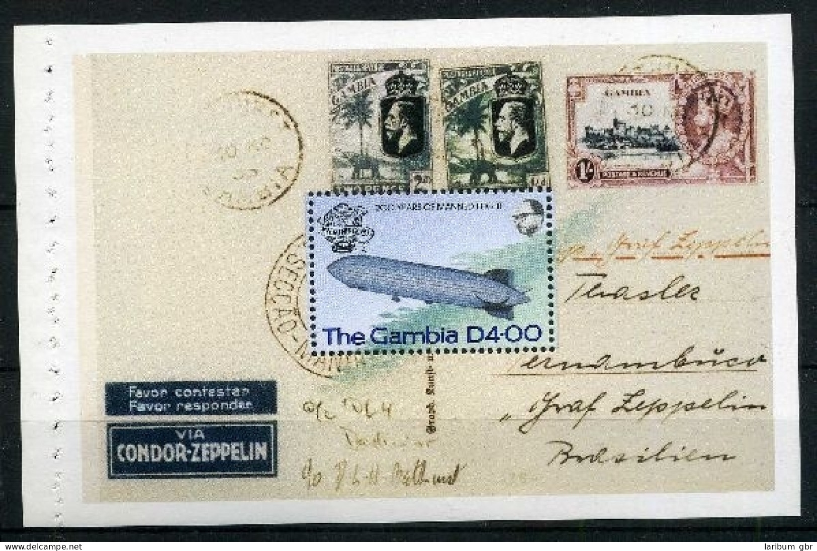 Gambia 495 Postfrisch Zeppelin #GO527 - Gambia (1965-...)