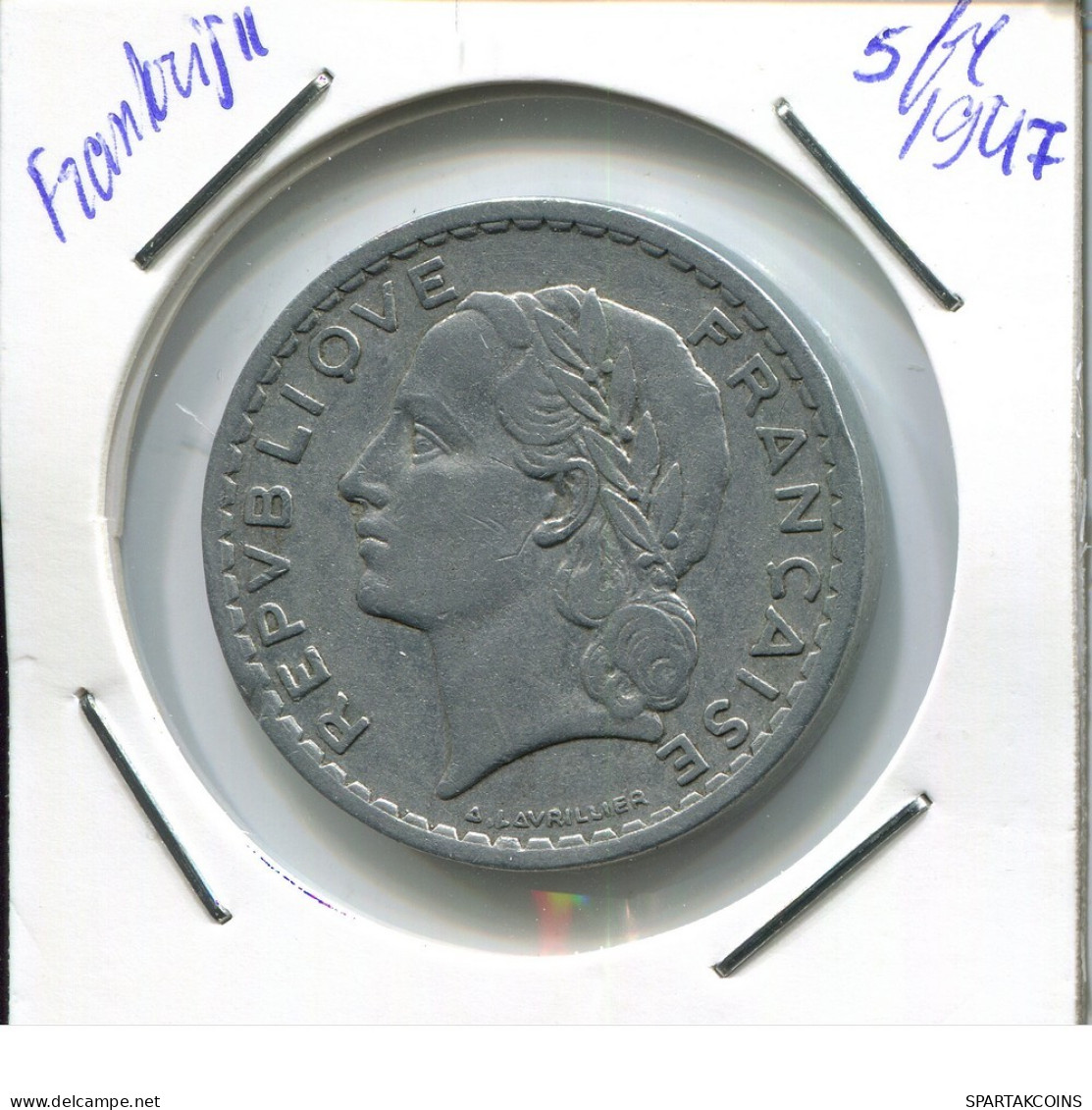 5 FRANCS 1947 FRANCE French Coin #AP020.U.A - 5 Francs
