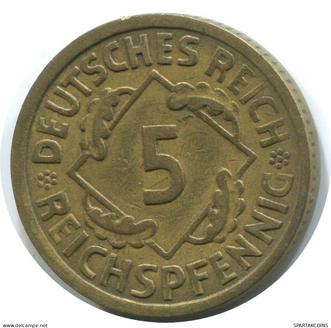 5 REICHSPFENNIG 1925 A DEUTSCHLAND Münze GERMANY #AD819.9.D.A - 5 Renten- & 5 Reichspfennig