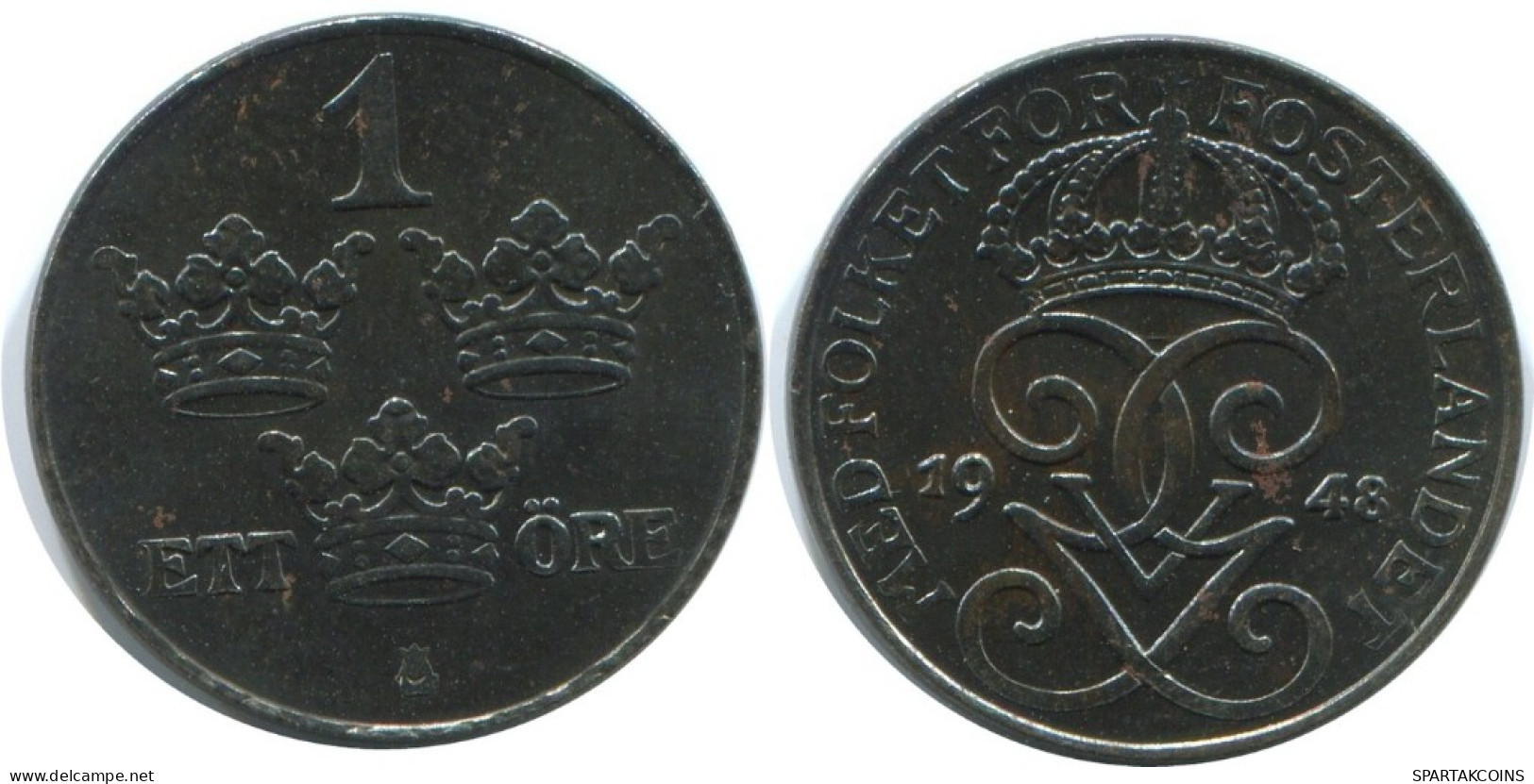 1 ORE 1948 SUÈDE SWEDEN Pièce #AD285.2.F.A - Svezia