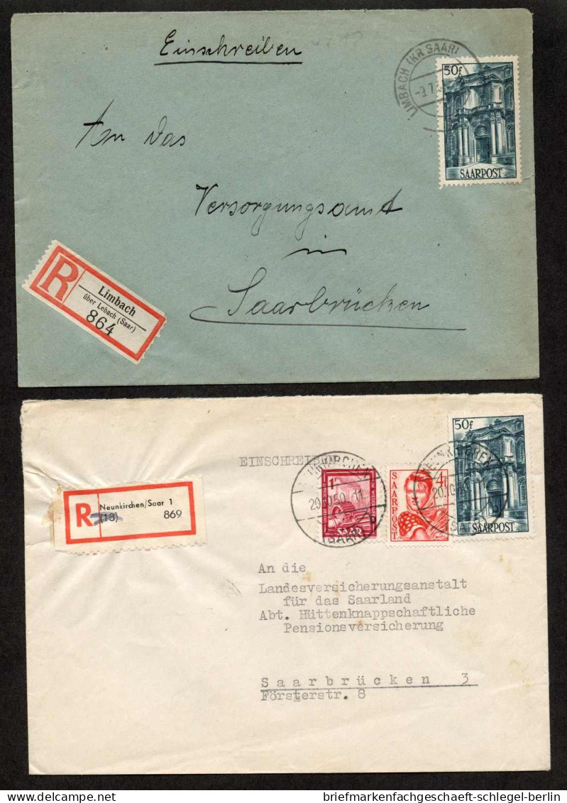 Saar, 1950, 251 EF - 251+244,274, Brief - Autres & Non Classés