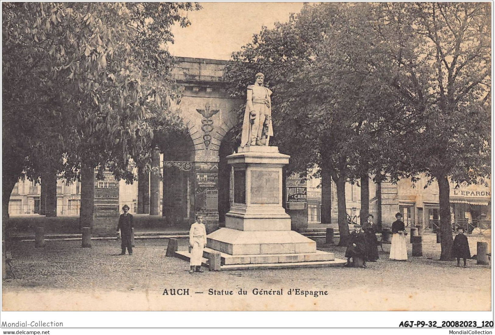 AGJP9-0783-32 - AUCH - Statue Du Général - D'espagne  - Auch