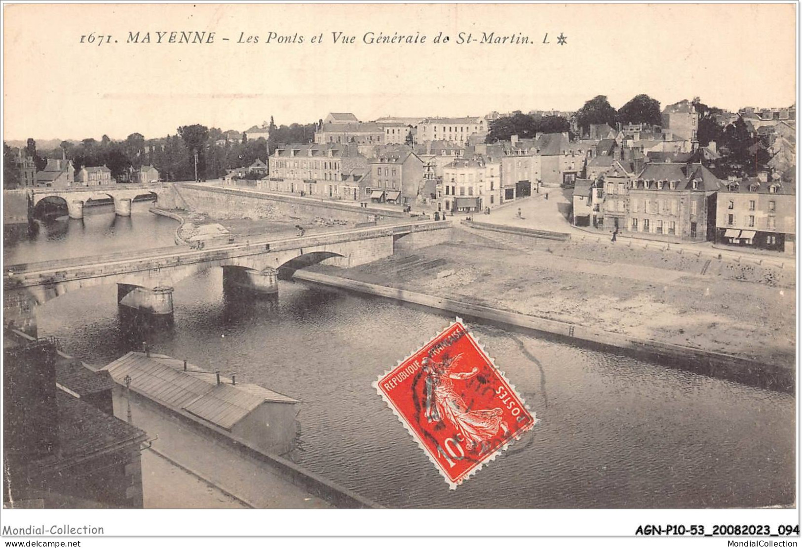 AGNP10-0828-53 - MAYENNE - Les Ponts Et Vue Générale De St-martin - Mayenne