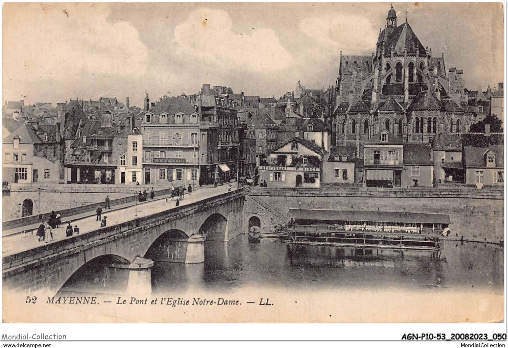 AGNP10-0806-53 - MAYENNE - Le Pont Et L'eglise Notre-dame - Mayenne