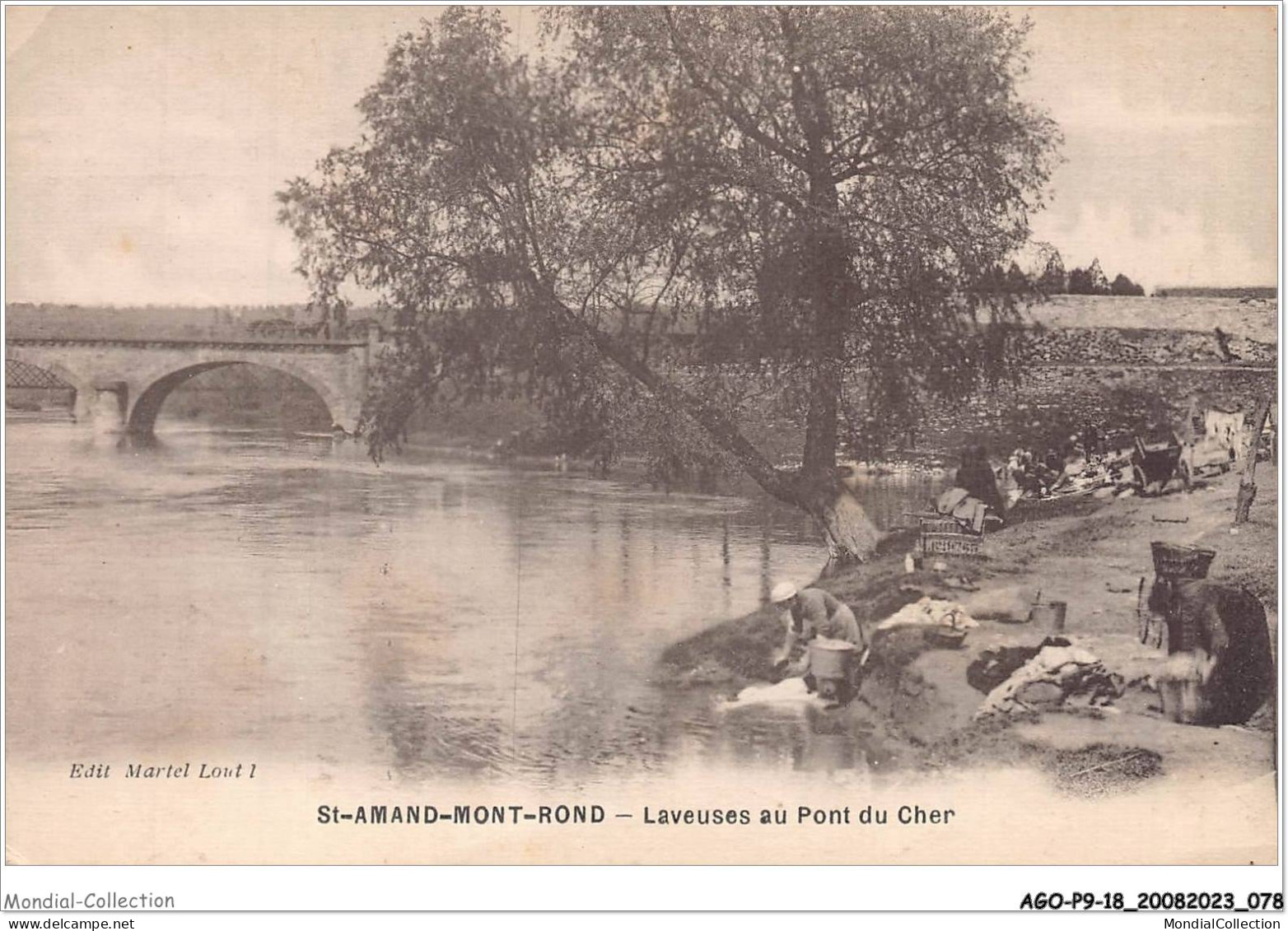 AGOP9-0789-18 - ST-AMAND-MONT-ROND - Laveuses Au Pont De Cher - Saint-Amand-Montrond