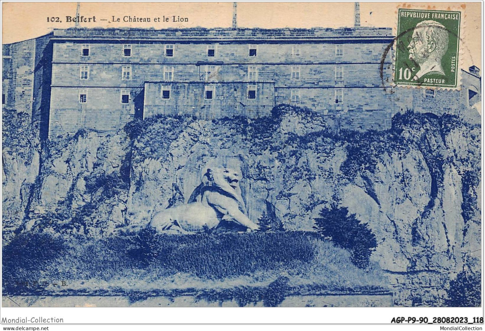 AGPP9-0783-90 - BELFORT-LE-LION - Le Chateau Et Le Lion - Belfort – Le Lion