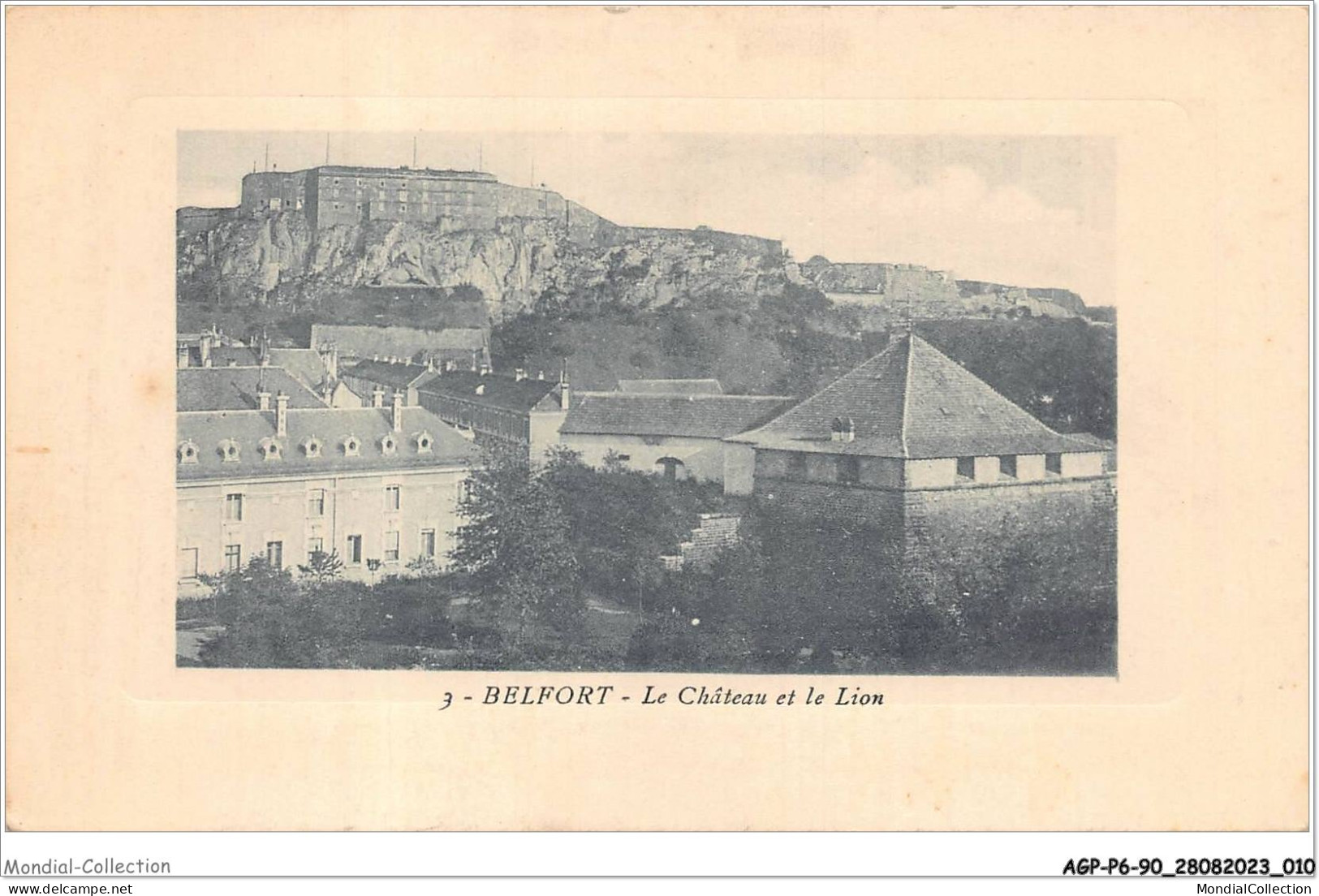 AGPP6-0530-90 - BELFORT-LE-LION - Le Chateau Et Le Lion  - Belfort – Le Lion