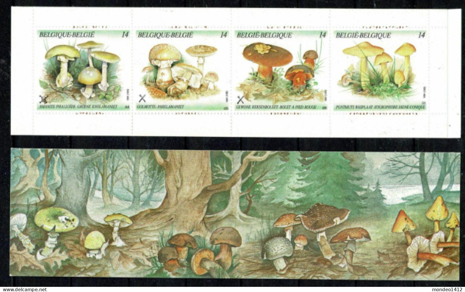 Boekje/carnet B21 - Paddestoelen, Champignons, Pilze, Mushrooms  / ** MNH 1991 - 1953-2006 Moderne [B]