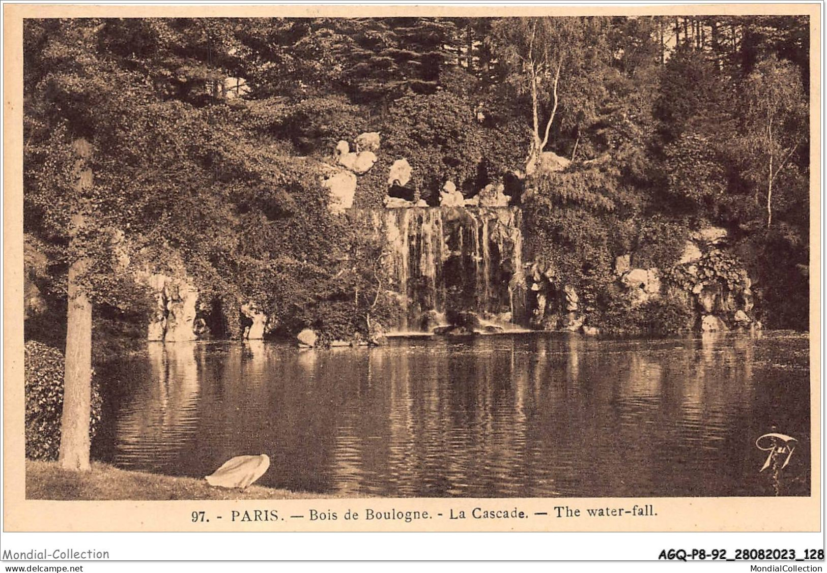 AGQP8-0653-92 - PARIS - Bois De BOULOGNE - La Cascade  - Boulogne Billancourt
