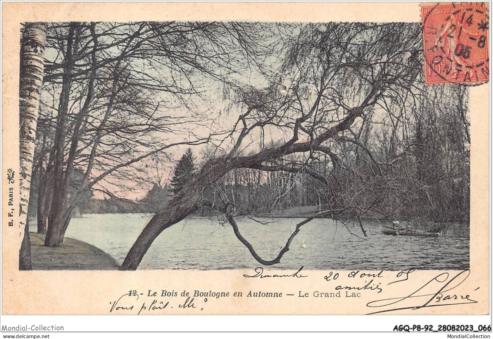 AGQP8-0622-92 - Le Bois De BOULOGNE En Automne - Le Grand Lac  - Boulogne Billancourt