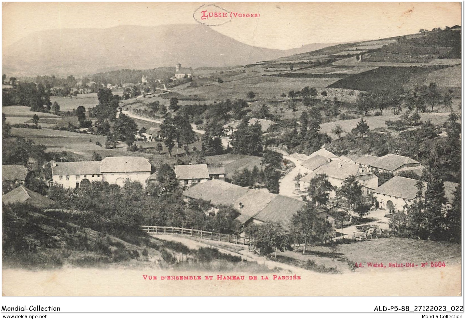 ALDP5-88-0412 - LUSSE - Vue D'ensemble Et Hameau De La Parriée - Saint Die