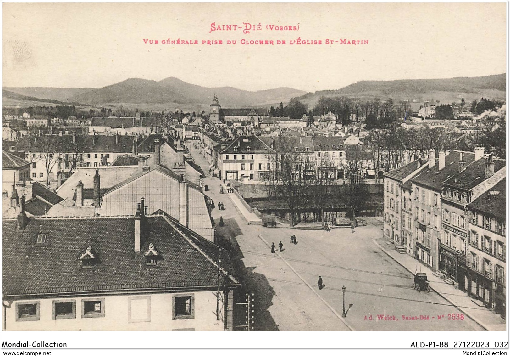 ALDP1-88-0017 - SAINT-DIE - Vue Générale Prise Du Clocher De L'église Saint-martin - Saint Die