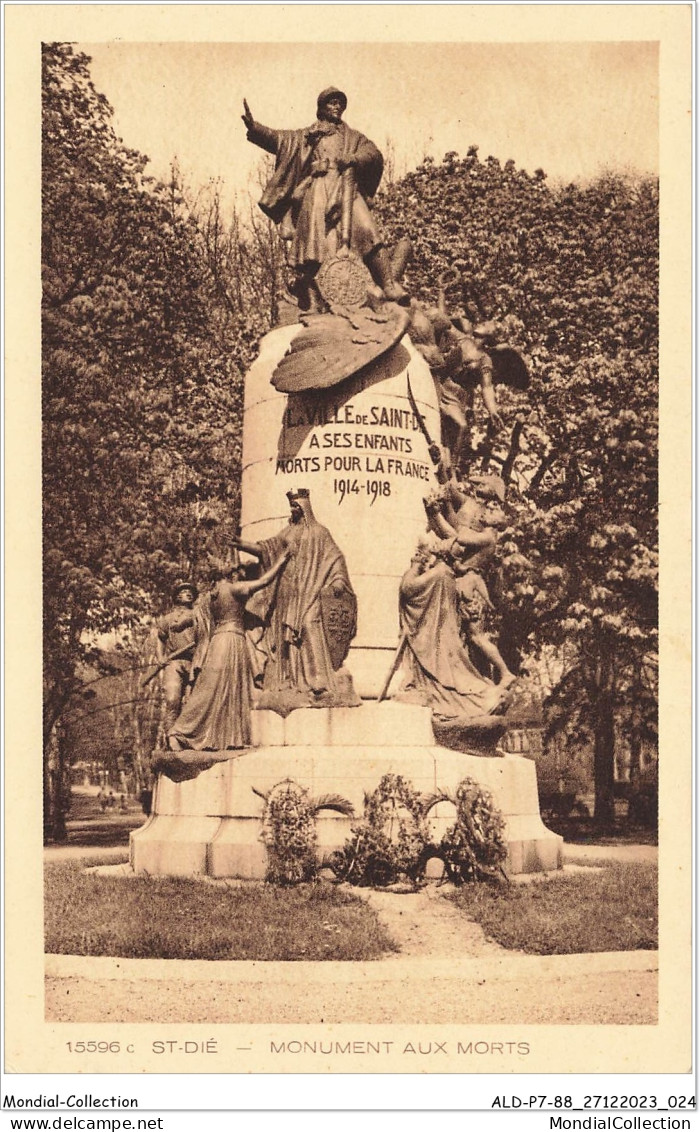 ALDP7-88-0613 - SAINT-DIE - Monument Aux Morts  - Saint Die